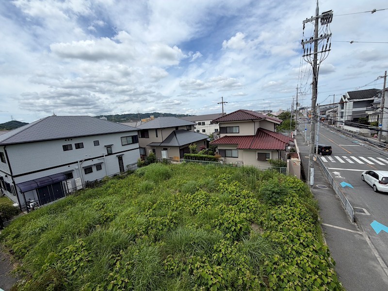天野が原町5丁目売土地 歩道橋から撮影