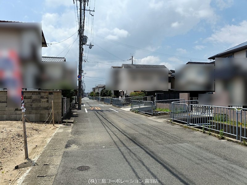 高槻市芝生町2丁目　売土地  前面道路