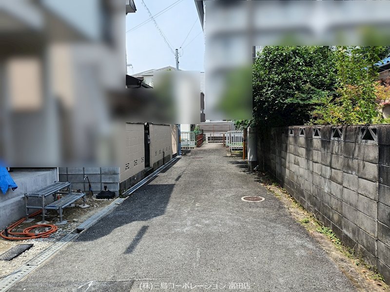 高槻市富田町５丁目　新築一戸建　A号棟 前面道路
