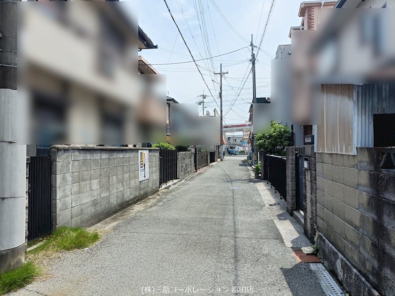 高槻市富田町５丁目　新築一戸建　A号棟 前面道路