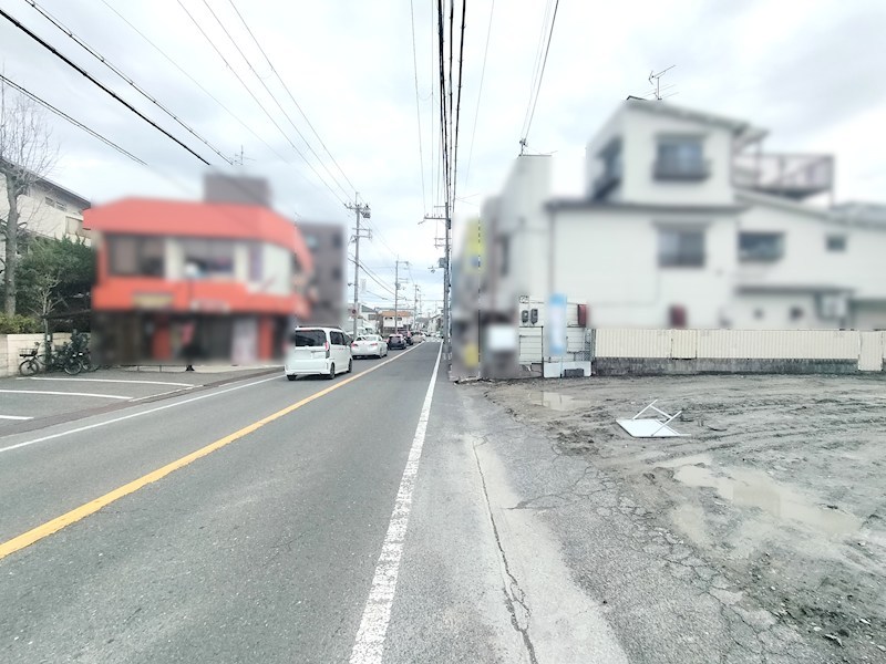 茨木市平田台 売土地 A号地 現地写真（前面道路含む現地写真）