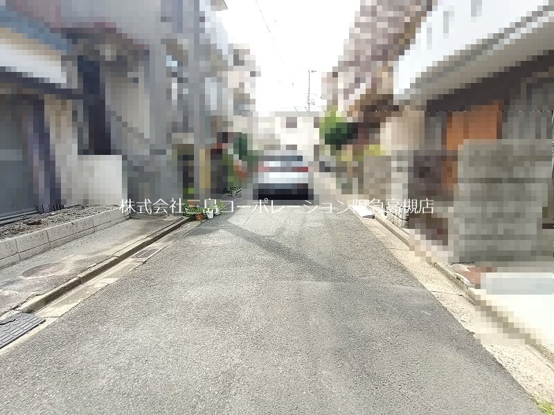 高槻市野田３丁目 売土地 現地写真（前面道路含む現地写真）