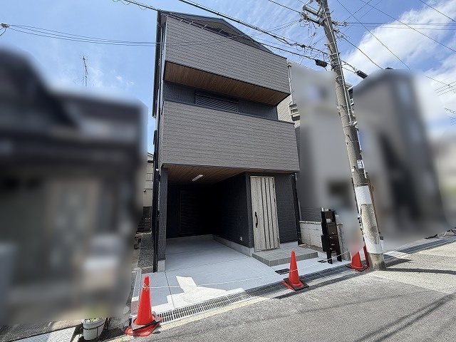 高槻市柱本6丁目　新築一戸建 同仕様外観施工写真