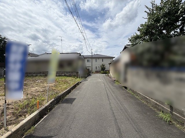 高槻市富田町3丁目　A号地　建築条件付土地 前面道路含む
