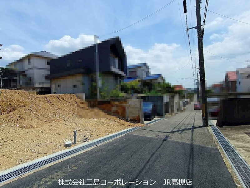 高槻市安岡寺町3丁目　売土地2号地 現地写真（前面道路含む現地写真）
