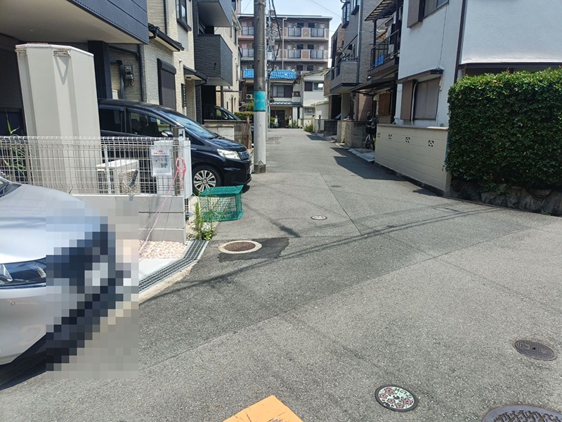 摂津市浜町　新築一戸建 現地写真（前面道路含む現地写真）