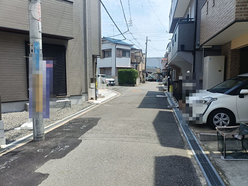摂津市浜町　新築一戸建 現地写真（前面道路含む現地写真）