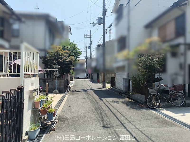 高槻市栄町４丁目　売土地 前面道路