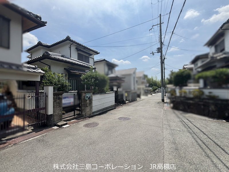 高槻市宮之川原3丁目　建築条件付売土地 現地写真（前面道路含む現地写真）