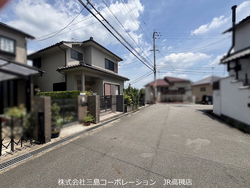 高槻市清水台1丁目　建築条件付売土地 現地写真（前面道路含む現地写真）