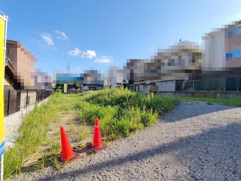 茨木市上穂積3丁目　売土地 北東側からの写真