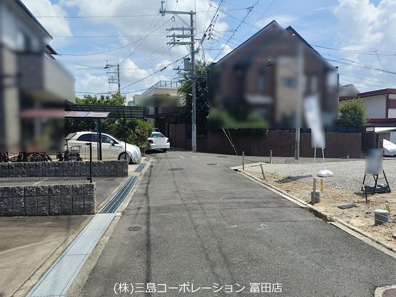 高槻市昭和台町２丁目　売土地　2号地 前面道路