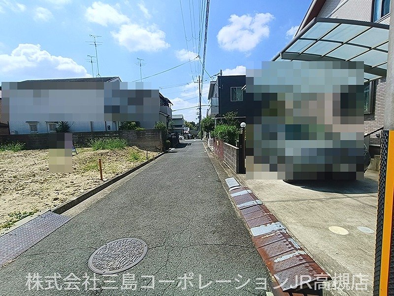 高槻市真上町5丁目　売土地1期1号地 現地写真（前面道路含む現地写真）